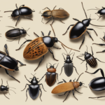 small beetles, spiders, and booklice